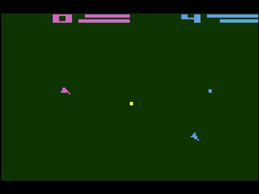 Screenshot of Space War for Atari 2600